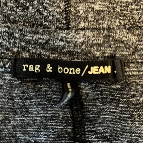 Rag and Bone V Neck Short Sleeve Tee Dark Heather Gray EUC Sz L - Picture 5 of 7